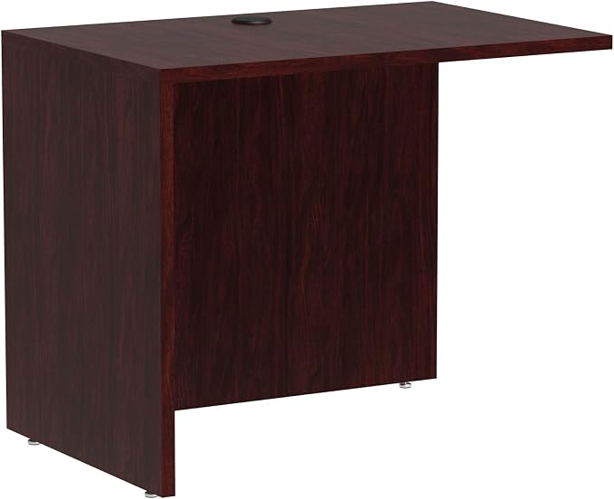 Alera Valencia Series 36 by 24 by 29-1/2-Inch Reversible Return Bridge Shell, Mahogany