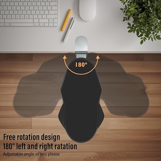 Ergonomic Arm/Elbow Rest for Desk, Foldable Rotating Black | Foldable, Rotatable, Computer Desk, Office & Gaming Comfort