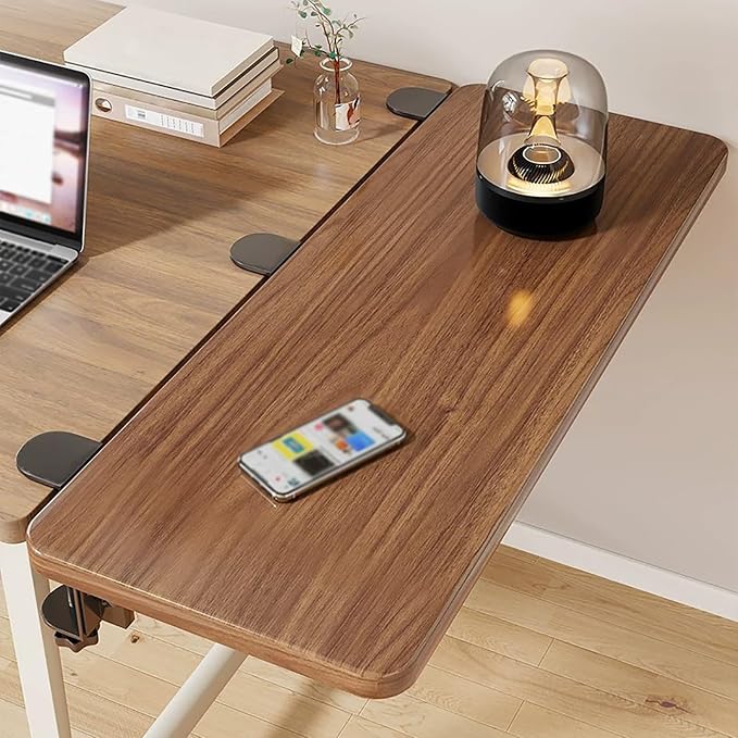 Engineering-Style Desktop Extension Tray,90-Degree Folding Desktop Extension Stand,Sturdy and Stable,Rounded Edges for Safety(120x25cm/47.2x9.8in)