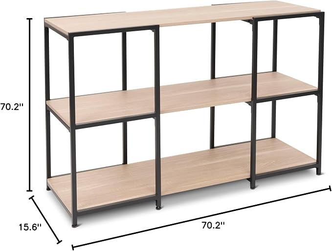 CB Home Square Wide Console - Modular Shelving System Customizable with 30+ Free Combinations - Contract Grade Quality