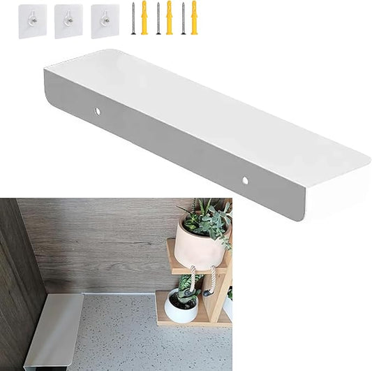 Metal Kitchen Refrigerator Gap Partition Countertop Gap Extension Board, Refrigerator Side Partition, Gap Covers Between Countertop And Walls, No Drill (White, 7.87 * 3.93 inch)