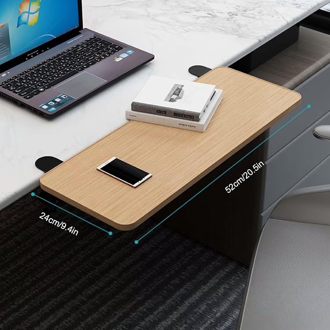 Zero-Stress Computer Armrest Support - Clamp-On Wrist & Elbow Platform - Foldable Ergonomic Desk Extender