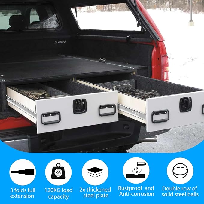 YENUO Heavy Duty Drawer Slides Full Extension 12 14 1618 20 22 24 26 28 30 32 34 36 38 40 Inch Side Mount Ball Bearing RailsTrack Guide Glides Runners 220 Lbs 1 Pair (No Lock) -W:53mm, 28 Inch
