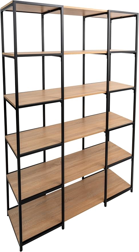 CB Home Square Narrow 6-Tier Shelving - Modular Shelving System Customizable with 30+ Free Combinations- Contract Grade Quality