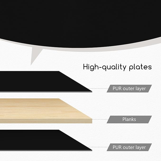Jerry & Maggie Desktop Organizer Office Storage Rack Adjustable Wood Display Shelf Free Style Double H, Multi-Functional Mini Bookshelf for Desk Natural Stand (Black/2 Pack)
