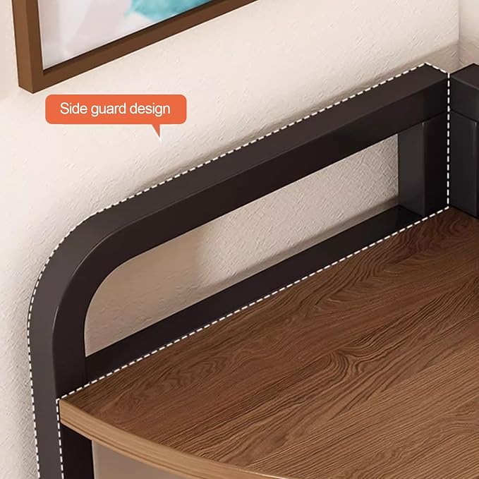 White、 Black Corner Desk Organizer, Desk Shelf Organizer,desktop Organization, Mini Shelf,2-tier, 3-tier Office Shelf For Office, Dormitory, Home, Kitchen(Black,16.9x9.8x9.8in)