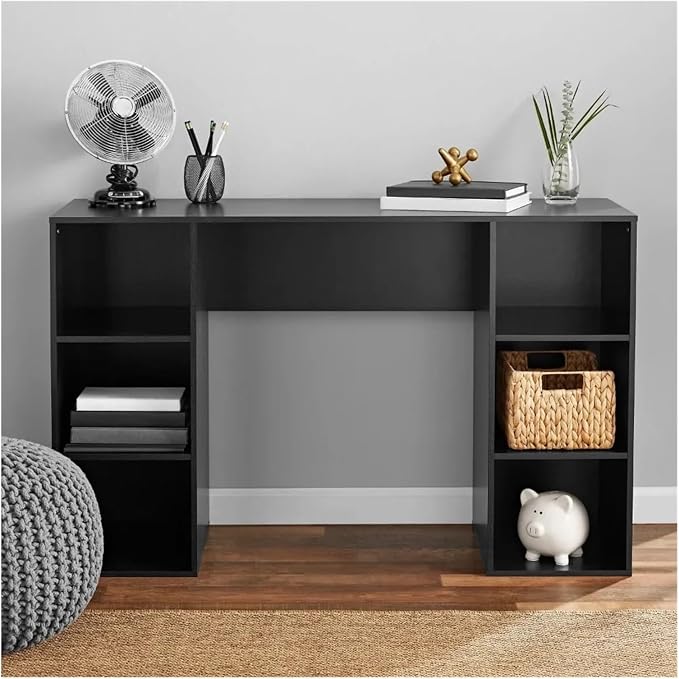 6-Cube Storage Computer Desk, White,for Office use
