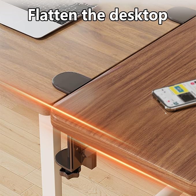Engineering-Style Desktop Extension Tray,90-Degree Folding Desktop Extension Stand,Sturdy and Stable,Rounded Edges for Safety(120x25cm/47.2x9.8in)