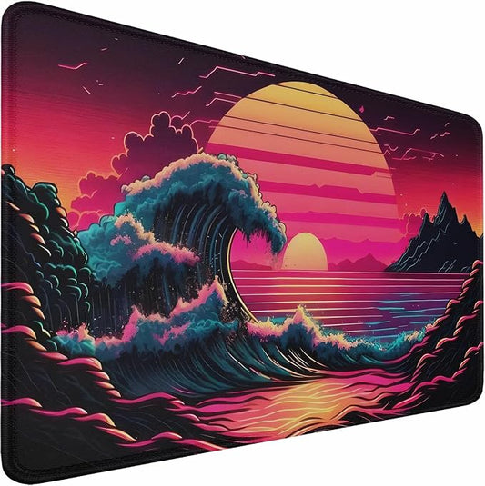 Mouse Pad, 31.5x15.7 inch Large Extended Computer Keyboard Mouse Mat, Water Resist Non-Slip Mousepad Rubber Base Long XXL Gaming Mouse Pad for Work & Gaming, Office & Home