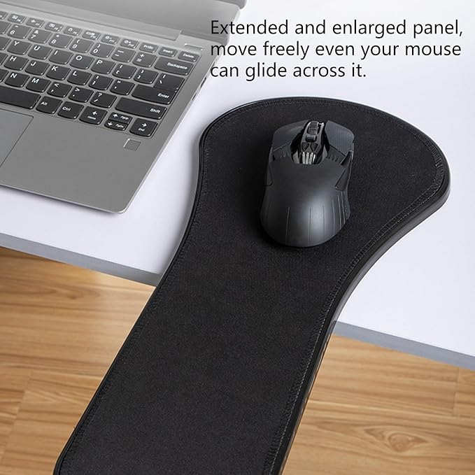 Adjustable Desk Extension no Drilling Needed, Clamp on Desk Extender Tray for Bar Counter, Desk Ergonomic Table Extender for Desk(Large)