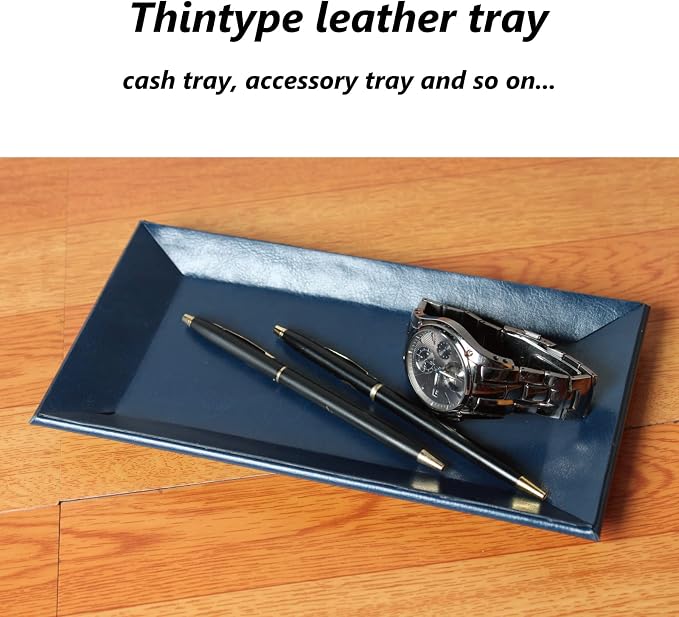 Jewelry Tray ADO-PL045 Light Brown | Accessory Organizer, Change & Cash Tray, Card Holder, Desk Organizer, Small Item Holder
