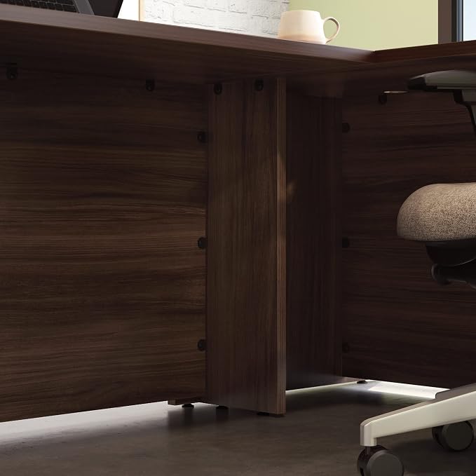 OfficeWorks by Sauder Affirm 42'' Commercial Return for Executive Desk, L: 23.47'' x W: 45.16'' x H: 29.29'', Noble Elm