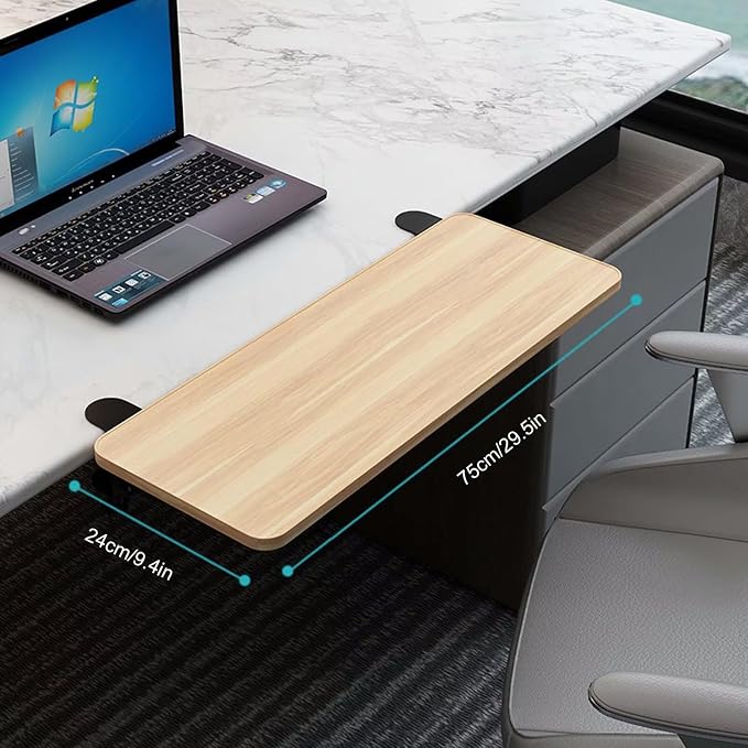 Clamp On Desk Shelf, Desk Extender Accessories, Foldable Desktop Organizer Extension for Office Dorm Home Desk Organization
