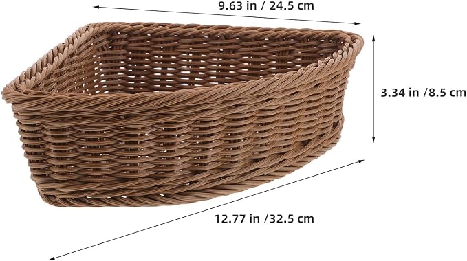 KICHOUSE 2pcs Triangular Organizer Baskets - Corner Cabinet Turntable Organizer Kitchen Storage Bins Plastic Rotating Cabinet For Home Kitchen Fruit Vegetable