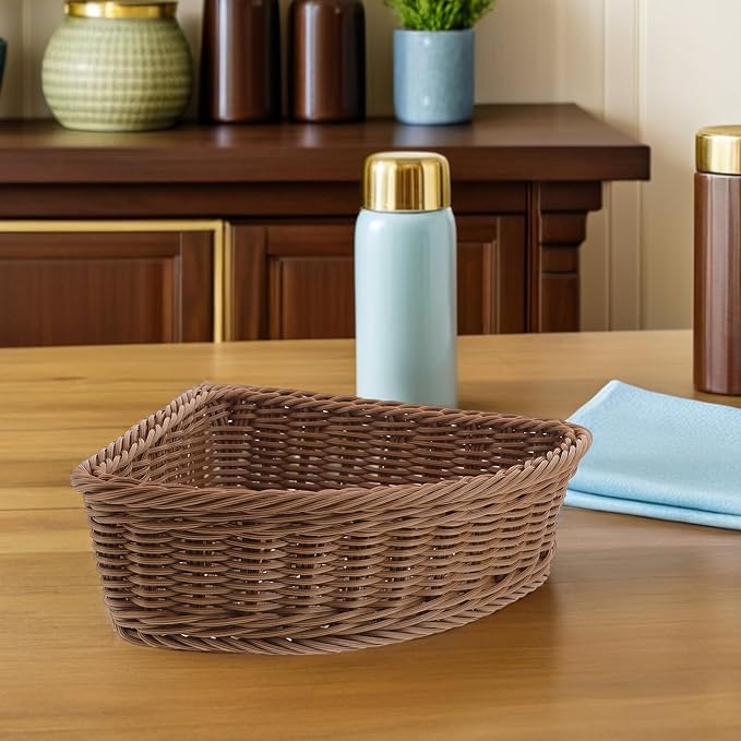 KICHOUSE 2pcs Triangular Organizer Baskets - Corner Cabinet Turntable Organizer Kitchen Storage Bins Plastic Rotating Cabinet For Home Kitchen Fruit Vegetable