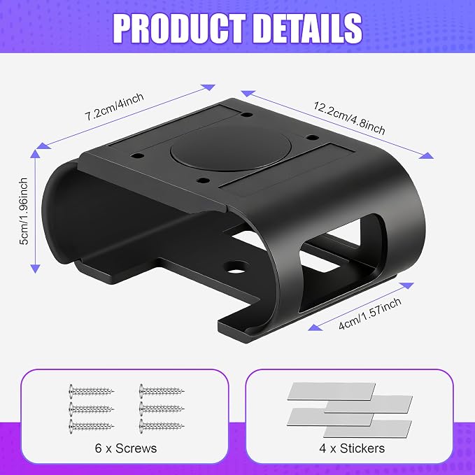 Under Desk Stand Holder Compatible with SteelSerie Arctis Nova Pro Wireless Headphones Base Station, Magnetic Stand Compatible with Wireless Gaming Headset Arctis Pro Base