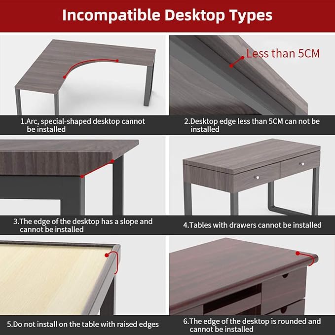 Sisyphy Ergonomics Desk Extender Tray, 29.5x9.5" Punch-Free Clamp on, Foldable Keyboard Drawer Tray, Table Mount Arm Wrist Rest Shelf, Computer Elbow Arm Support
