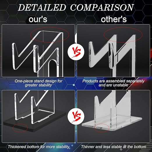 FYY Game Controller Holder 2 Pack - 2 Tiers Universal Dual Controller Stand Headphone Holder, Acrylic Black Controller Display Stand Compatible with Nintendo Switch Xbox PS5 PS4