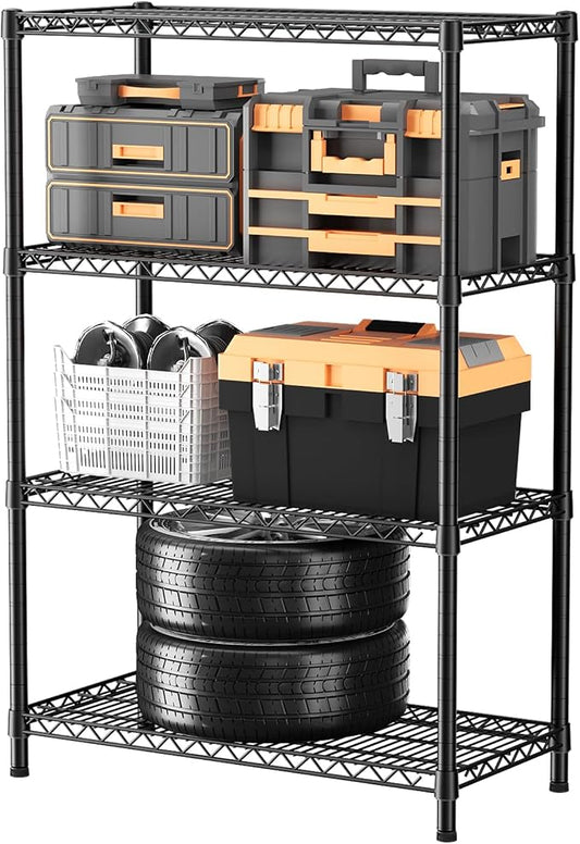 SINGAYE Shelf Closet Wire Shelving：Adjustable Metal Unit for Laundry Room Organization Bathroom Kitchen Home Garage Storage Pantry Rack Shelves