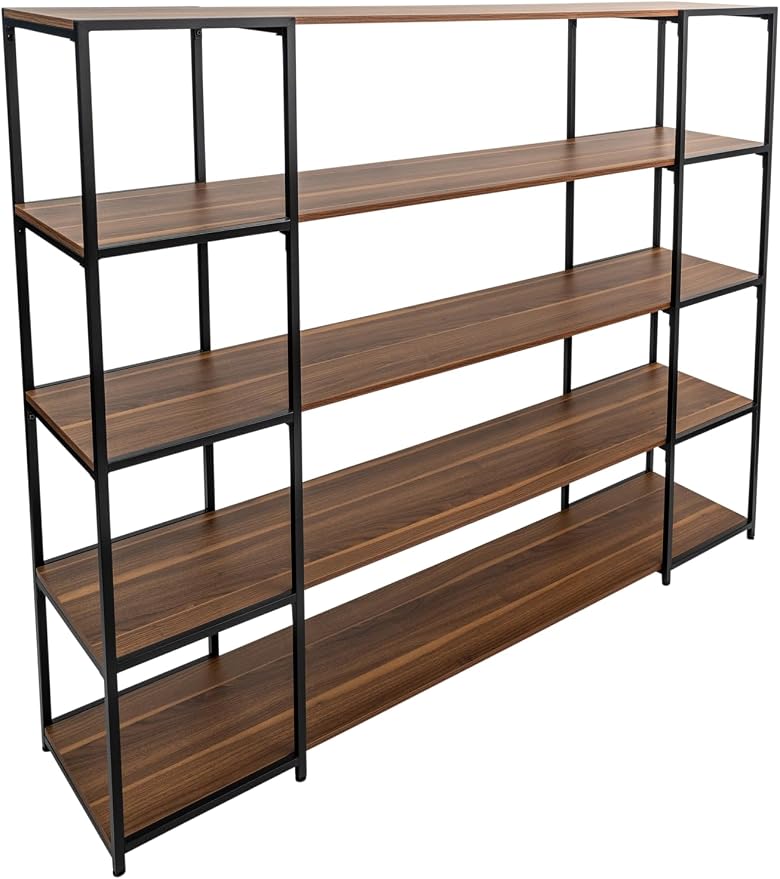 CB Home Square Wide 5-Tier Shelving - Modular Shelving System Customizable with 30+ Free Combinations- Contract Grade Quality