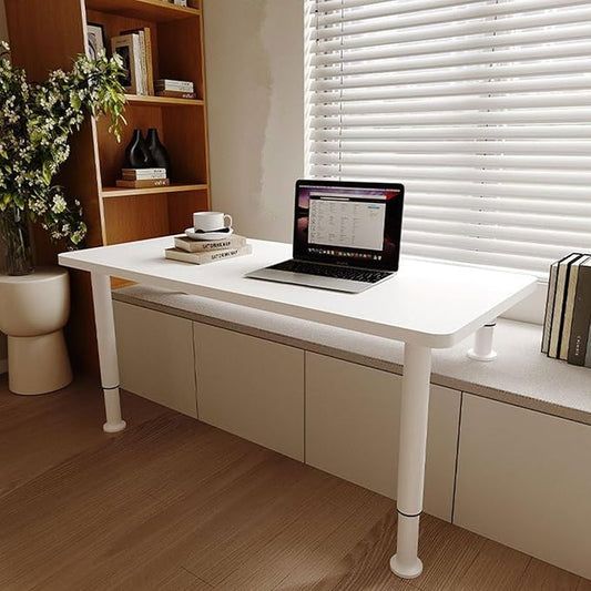 Work Desk Extension Table,Adjustable Home Desk,Height Adjustable,for Bay Window,Home Office Desks for Bedroom,for Writing,Executive,Study,Work(White,100 * 40cm/39 * 16in)