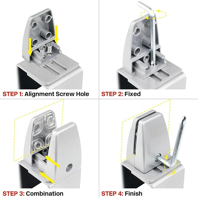 2 Packs Sneeze Guard Support, Aluminum Vertical Partition Board Clamp, Acrylic Desk Divider Support Clamp, Desk Shield Privacy Panel Clamps for Clear Shield for Countertop Reception