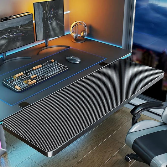 Foldable Desktop Extension Shelf,Wide-Base Support Frame for Expanding Table-Edge Storage,Sturdy and Heavy-Duty,Easy Installation Without Drilling(70x20cm/27.6x7.9in)
