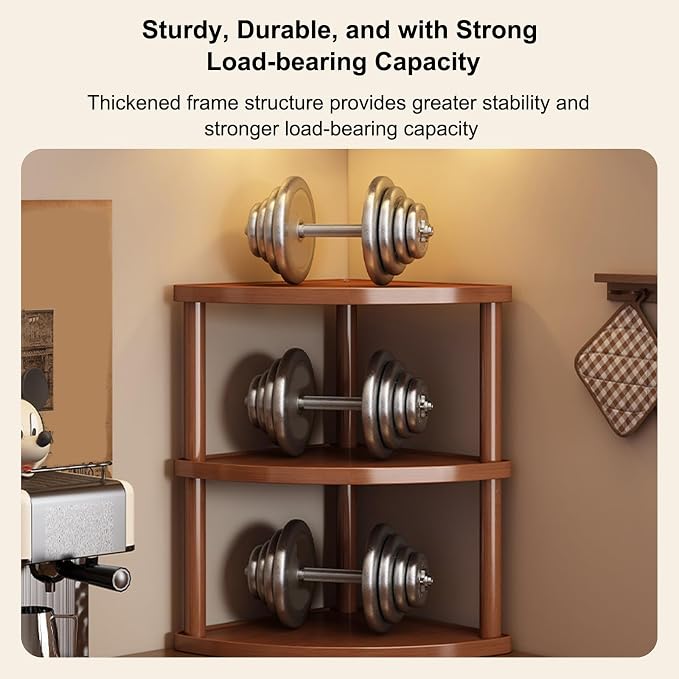 90° Corner Desktop Storage Shelves, Open Multi-Layer Storage Shelf, Strong Load-Bearing Capacity, for Office Desks, Kitchens, and As a Cup Holder(8.6in/22cm)