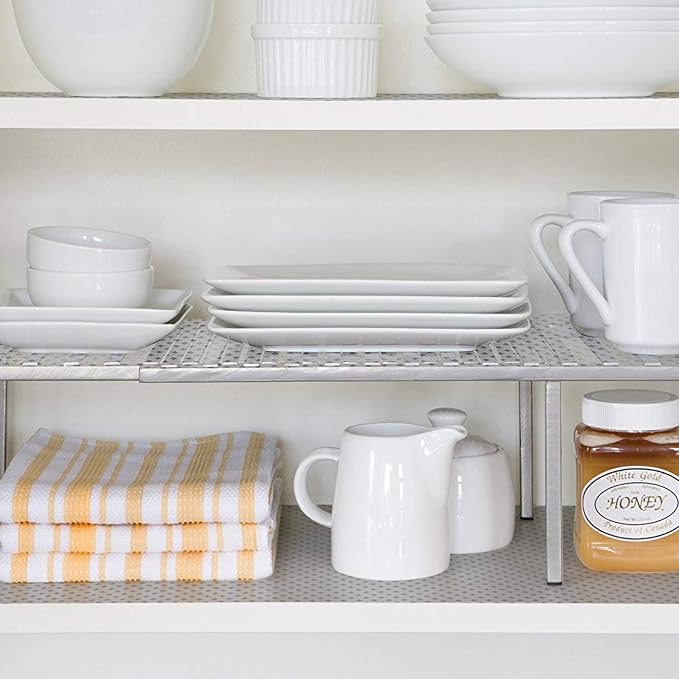HooTown Refrigerator, Fridge, Shelf Liner and Drawer Mats 17.5 Inch Wide x 196.8 Inch Long, Non Slip EVA Plastic Washable Waterproof Pads for Kitchen Cabinet, Pantry Closet, Cupboard, Transparent