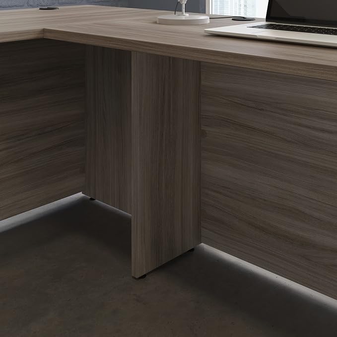 OfficeWorks by Sauder Affirm 48x24 Desk Shell/cred/Return, Hudson Elm Finish