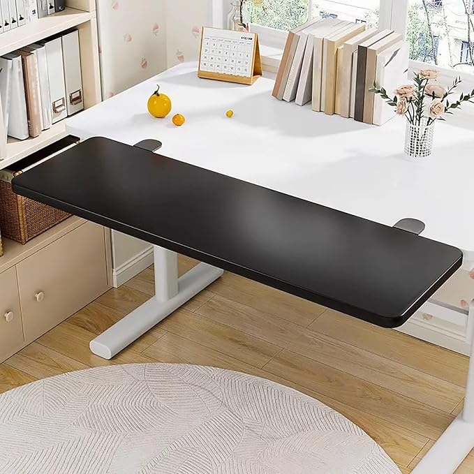 Rounded-Corner Protective Desk Extension Tray,90-Degree Folding Extension Stand,High Load Capacity,Suitable For Office And Home Use(40cm/7.9in)
