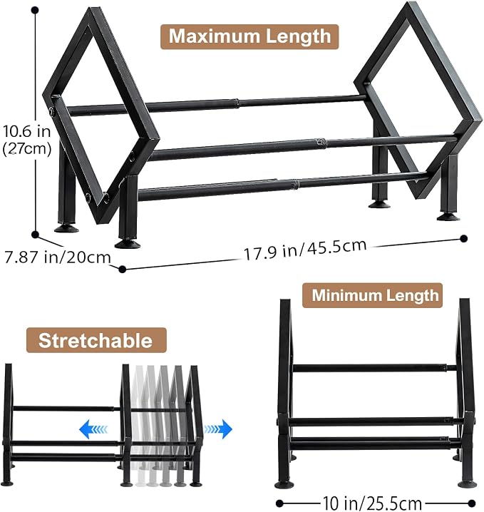Adjustable Desktop Bookshelf for Desk Book Organizer, Tilting Tabletop Bookshelf in Office Home/Bedroom, Vinyl Record Storage Holder Book Rack for Magazine/CDs/Books/Vinyls Display (Patent Pending
