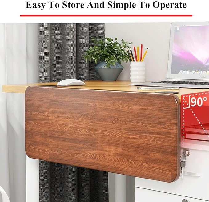 Ergonomics Desk Extender Tray Wooden Desk Extender, Large Size Foldable Keyboard Drawer Tray Can Be Used As Armrests Shelves Desktop Extensions for Home and Office(70 * 25cm)