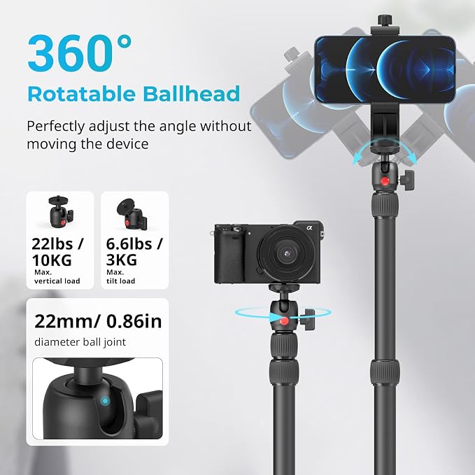 SMALLRIG Camera Desk Mount C Stand, 15"-35" Adjustable Desk Tripod Light Stand, Tabletop C Clamp for Webcam, DSLR Camera, Ring Light, Live Streaming, Photo Video Shooting