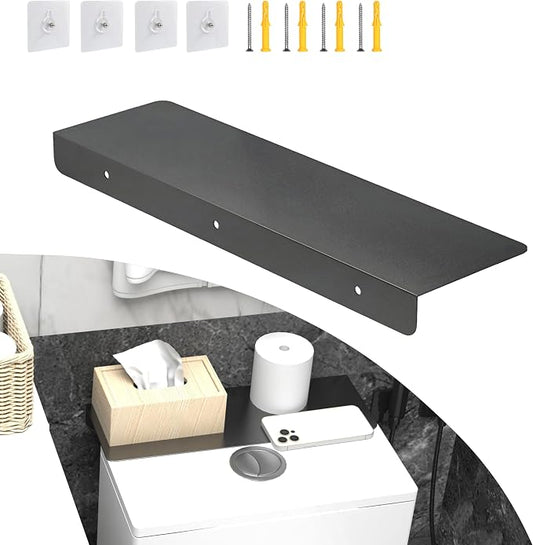 Metal Kitchen Refrigerator Gap Partition Countertop Gap Extension Board, Refrigerator Side Partition, Gap Covers Between Countertop And Walls, No Drill (Black, 15.7 * 5.9inch)