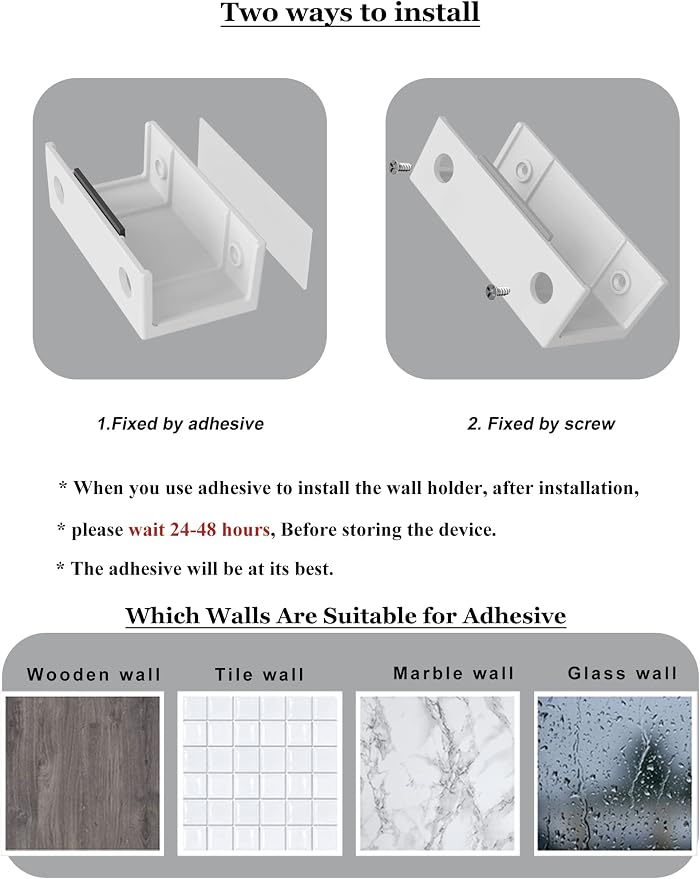 Under Desk Laptop Holder MacBook Drawer Mount for Keyboard & Small Devices Also Fit for Cable Box Wall Mount Tray Organizer Like Routers, Modems, Network Switch and (White)