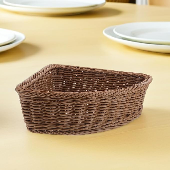 KICHOUSE 2pcs Triangular Organizer Baskets - Corner Cabinet Turntable Organizer Kitchen Storage Bins Plastic Rotating Cabinet For Home Kitchen Fruit Vegetable