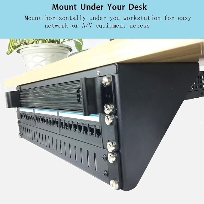 3U 19 Inch Heavy Duty Vertical Wall Mountable Rack and 125 lb Wall Mountable Server Rack (3U150)