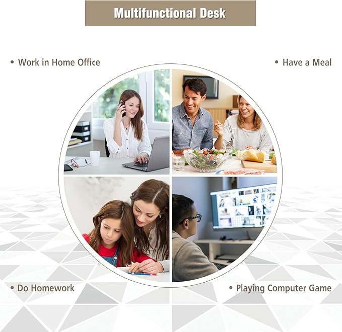 COSTWAY Corner Desk, Writing Corner Computer Desk with Drawer for Small Space, Wood Makeup Vanity Desk, Small Corner Desk with Shelves, Office Study Workstation, White Corner Desk (White)