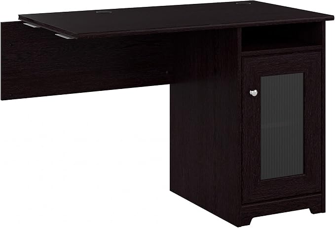 Bush Home Cabot Desk Return with Storage in Espresso Oak