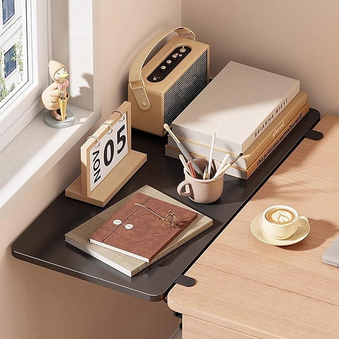 Adjustable Desk Extender Tray - 20 x 7.8 Inch Ergonomic Table Extension for Laptop, Keyboard & Mouse | Clamp-On Desk Shelf for Home Office, Study & Workstation.