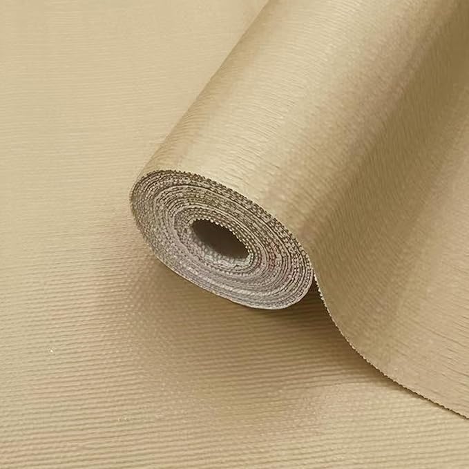 Drawer Liner and Shelf Liner for Kitchen Cabinet Liner Non-Adhesive Non-Slip Shelf Paper, Thick Strong Grip Waterproof Easy to Clean for Shelves, Cupboard, Desks, Khaki, 23.6 in x 20 FT