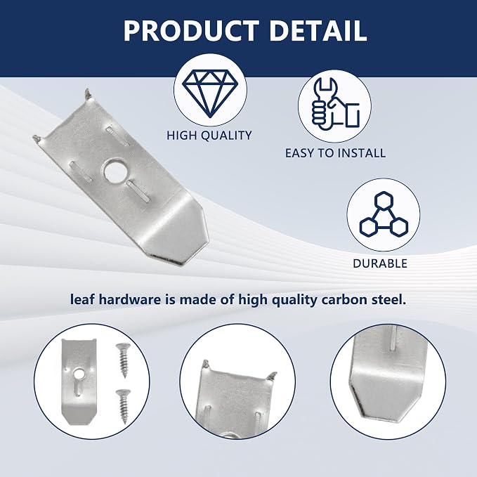 12 Sets Table Leaf Levelers & Locks with Sliding Aligner Bars, Heavy Duty Table Extension Hardware for Dining Tables, Desks, Buffets & Cabinets, Metal Horizontal Buckle Latches Connectors (Silver)