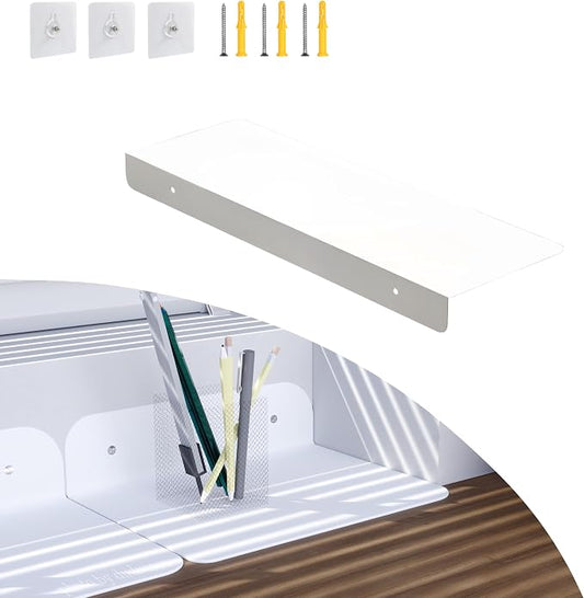 Metal Kitchen Refrigerator Gap Partition Countertop Gap Extension Board, Refrigerator Side Partition, Gap Covers Between Countertop And Walls, No Drill (White, 7.8 * 5.9inch)