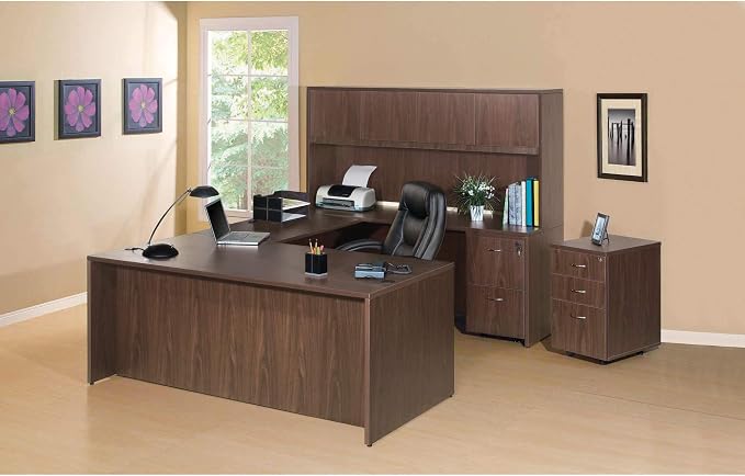Lorell Essentials Series Walnut Return Shell