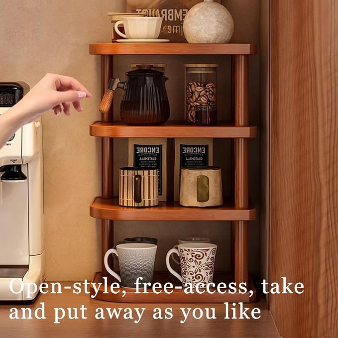 Corner Organizer - Fits Any Awkward 90° Spot on Your Desk, Space-Saving Counter, or Tabletop Thickened Board, Smooth Finish