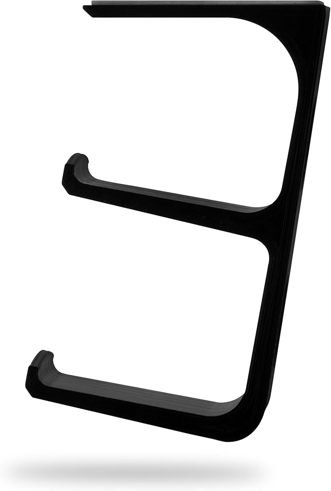 The IRIS - Under Desk Dual Universal Game Controller Mount Holder Hanger for XBOX ONE, SERIES X, PS5, PS4, PS3, SWITCH, STEELSERIES Gamepad & More, No Screws by Brainwavz