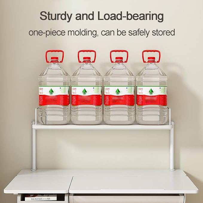 Lightweight Desk Extender, Clamp on Desk Organizer Shelf, Metal Desk Extender Side Table, for Desktop Accessories, Office Organization(Color:Natural,Size:L-100CM)