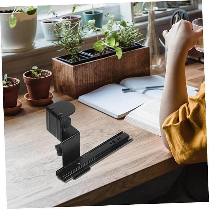 Angoily 2sets Table Extension Bracket Desk Keyboard Tray Desk Extender Support Keyboard Stand for