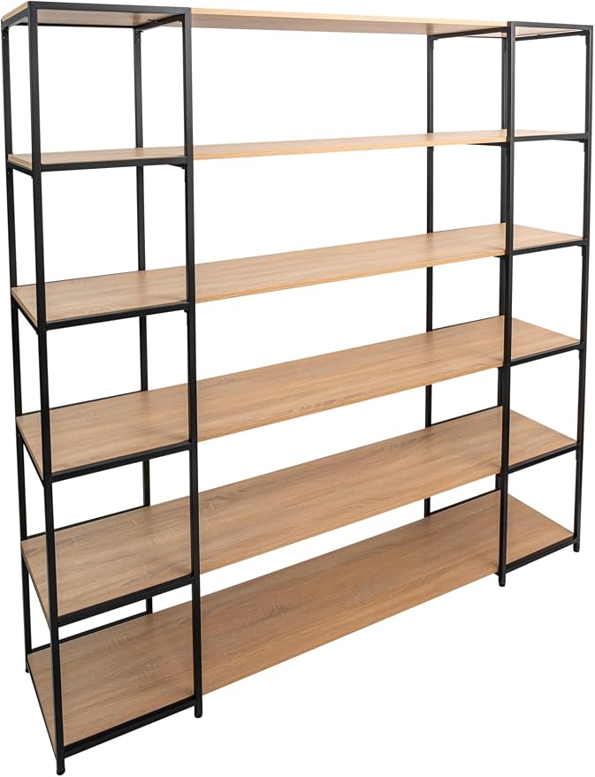 CB Home Square Wide 6-Tier Shelving - Modular Shelving System Customizable with 30+ Free Combinations- Contract Grade Quality